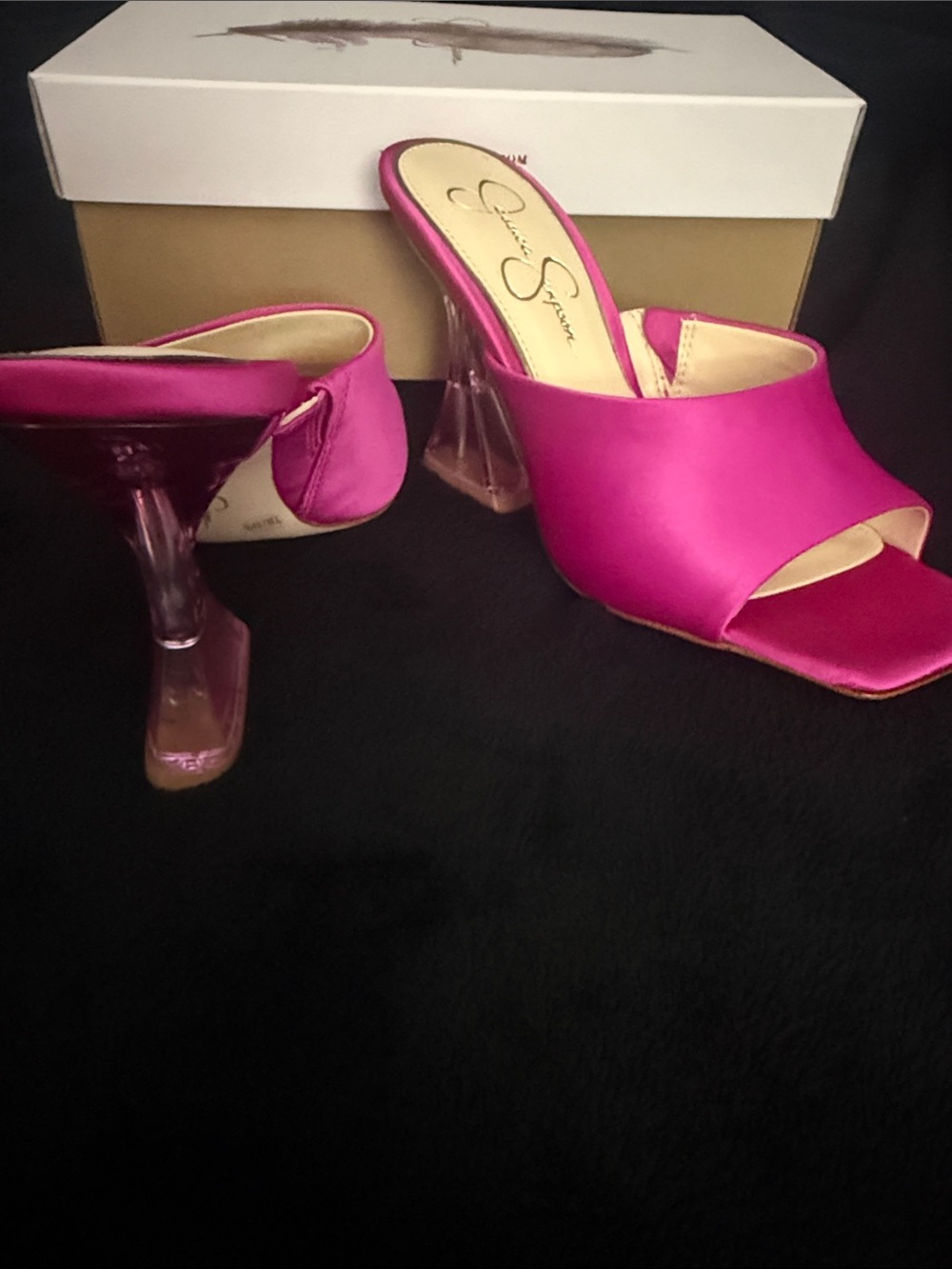 Jessica Simpson Hot Pink  Matte Satin - Picture 6 of 6